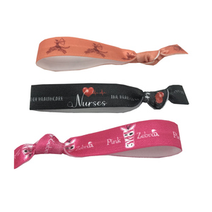 Sublimation <strong>Printing</strong> Customized Girls Hair Tie <strong>Elastic</strong> Band MOQ 330 Pcs/design 5/8&quot; <strong>Custom</strong> Fold Over <strong>Elastic</strong> 100 Yards/design - Product Image 5