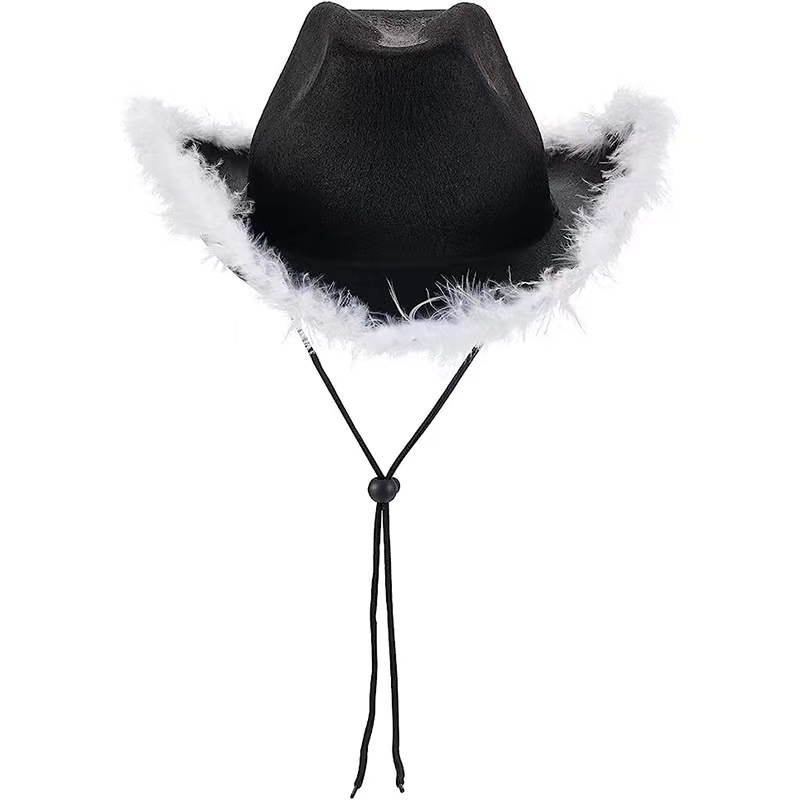 Noir-(plume blanche)