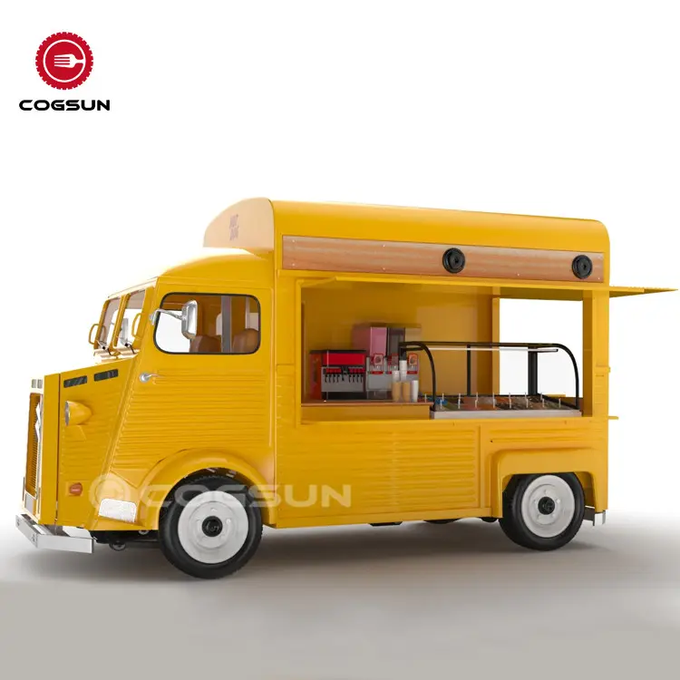 Camiones de comida móviles eléctricos, carrito de entrega de comida con soporte de tamaño de Color y logotipo personalizado, promoción