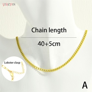New Personalized and Trendy Design with a Layered Cuban <strong>Chain</strong> and Colored Neckband