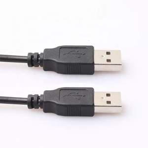 Двойной USB Компьютерный кабель-удлинитель 0,5 м 1,2 м USB 2,0 типа «Папа-папа» A входящий Штекер кабель Hi-Speed 480 Мбит/с черный кабели для передачи данных - Product Image 2