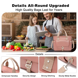 Direct usine grande boîte à lunch à isolation thermique sac isotherme personnalisé avec logo sac à lunch souple en polyester écologique - Product Image 6