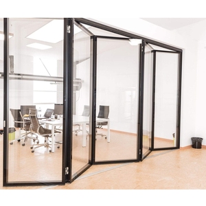 מותאם אישית חדש בסגנון ורנדה דלתות צרפתית אקורדיון קיר זכוכית קיר קיר פטיו דו קיפול דו מתקפל דו-קפל משרד חדר ישיבות כיתה - Product Image 6