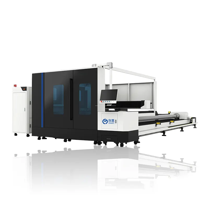 Chuangyi giải pháp làm tổ tự động cao với hệ thống bốc xếp tự động Máy cắt laser sợi quang