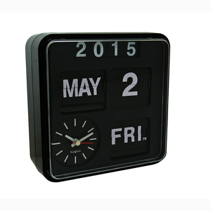 Trang Trí Nội Thất Đa Chức Năng Đen Lật Lịch Analog Quartz Đồng Hồ <span class=keywords><strong>Fartech</strong></span> Lật Bàn & Bảng Đồng Hồ - Product Image 3