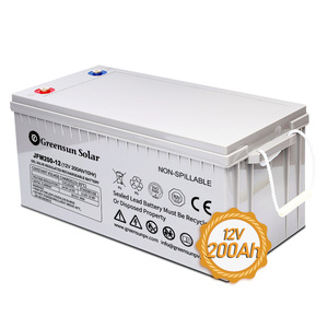แบตเตอรี่พลังงานแสงอาทิตย์เจลลึก12V สำหรับระบบพลังงาน ESS 200Ah ราคาโรงงานในบ้าน - Product Image 2