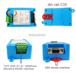 Venta al por mayor R2OPB03 puerto serie UART RTU PLC DC12V 24V RS232 a RS485 convertidor aislador PC COM para analógico Digital IO HMI Modbus - Product Image 2