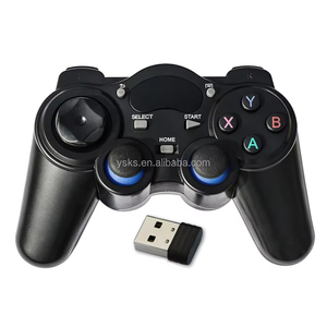แป้นเกมไร้สาย2.4G สำหรับ PS3แอนดรอยด์พีซีจอยสติ๊กทีวีจอยสติ๊กแผงควบคุมเกมสำหรับพีซีที่มีตัวแปลง USB - Product Image 2