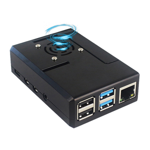 Raspberry Pi 4 schwarz / durchsichtiges Kunststoffgehäuse abnehmbare GPIO-Abdeckung ABS-Hülle für Raspberry Pi 4 optionale Kühlung Lüfter - Product Image 1
