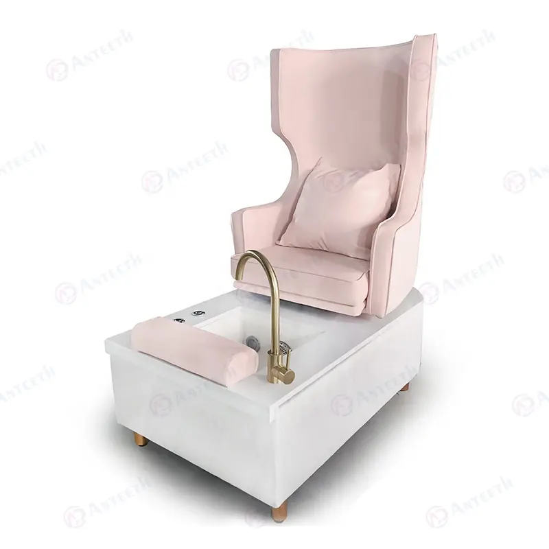 Confortável salão de beleza massagem pedicure cadeira máquina pé Modern Pink spa manicure estação luxo spa pedicure cadeira