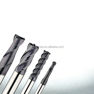 カーバイドフライス加工スクエアボールヘッド半径ラウンドノーズ4フルートエンドミルスパイラルフライスカッター - Product Image 3
