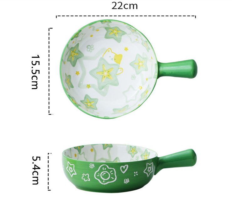 Handle bowl-carambola puppy