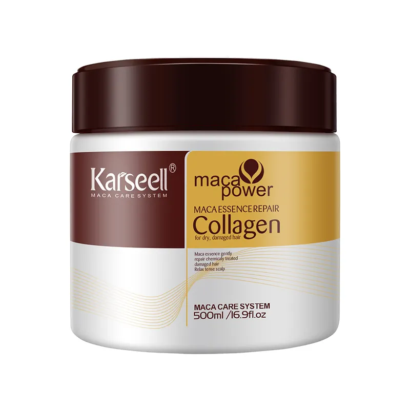 Karseell Original Proteína Mascarilla para el cabello Aceite de argán Naturaleza Reparación profunda Mascarilla para el cabello de colágeno