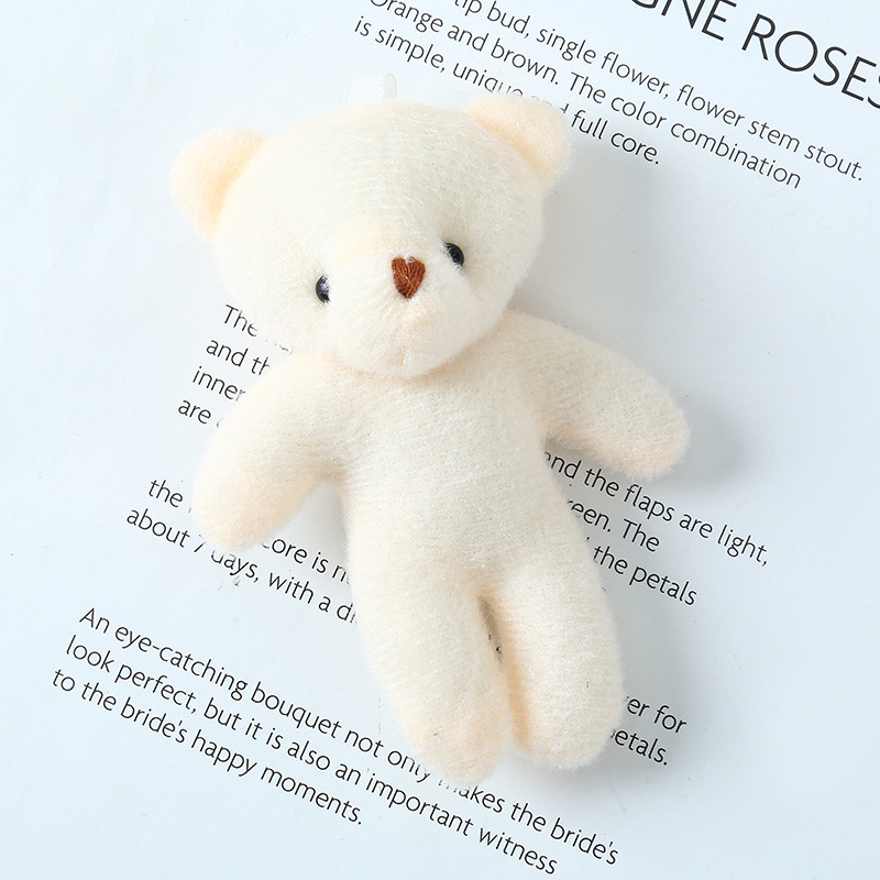 Big headed naked bear beige,11cm