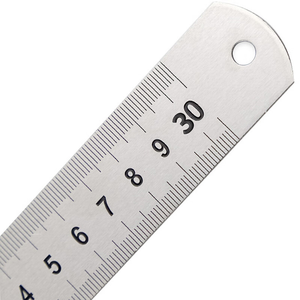 30Cm Thép Không Gỉ Thẳng Cai Trị Sinh Viên Cai Trị Hai Mặt Quy Mô Đo Vẽ Văn Phòng Văn Phòng Phẩm Thẳng Cai Trị - Product Image 2