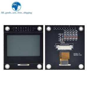 TZT 12864 schermo LCD Lcd12864-03A modulo porta seriale 12864 a matrice di punti SPI con telaio in ferro 12864 Mmodule per Arduino