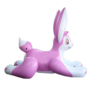 Beile fabrika özelleştirilmiş yüksek kalite 2m şişme pembe tavşan/şişme hayvan/eğlence oyuncak - Product Image 3