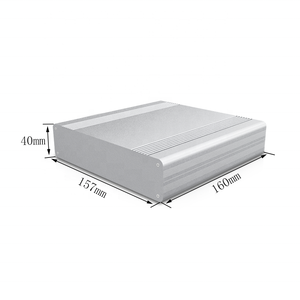 Chia kim loại hộp nối điện tùy chỉnh 6063 Hợp kim nhôm đùn xe di động TV nhận hộp điện tử bao vây - Product Image 1