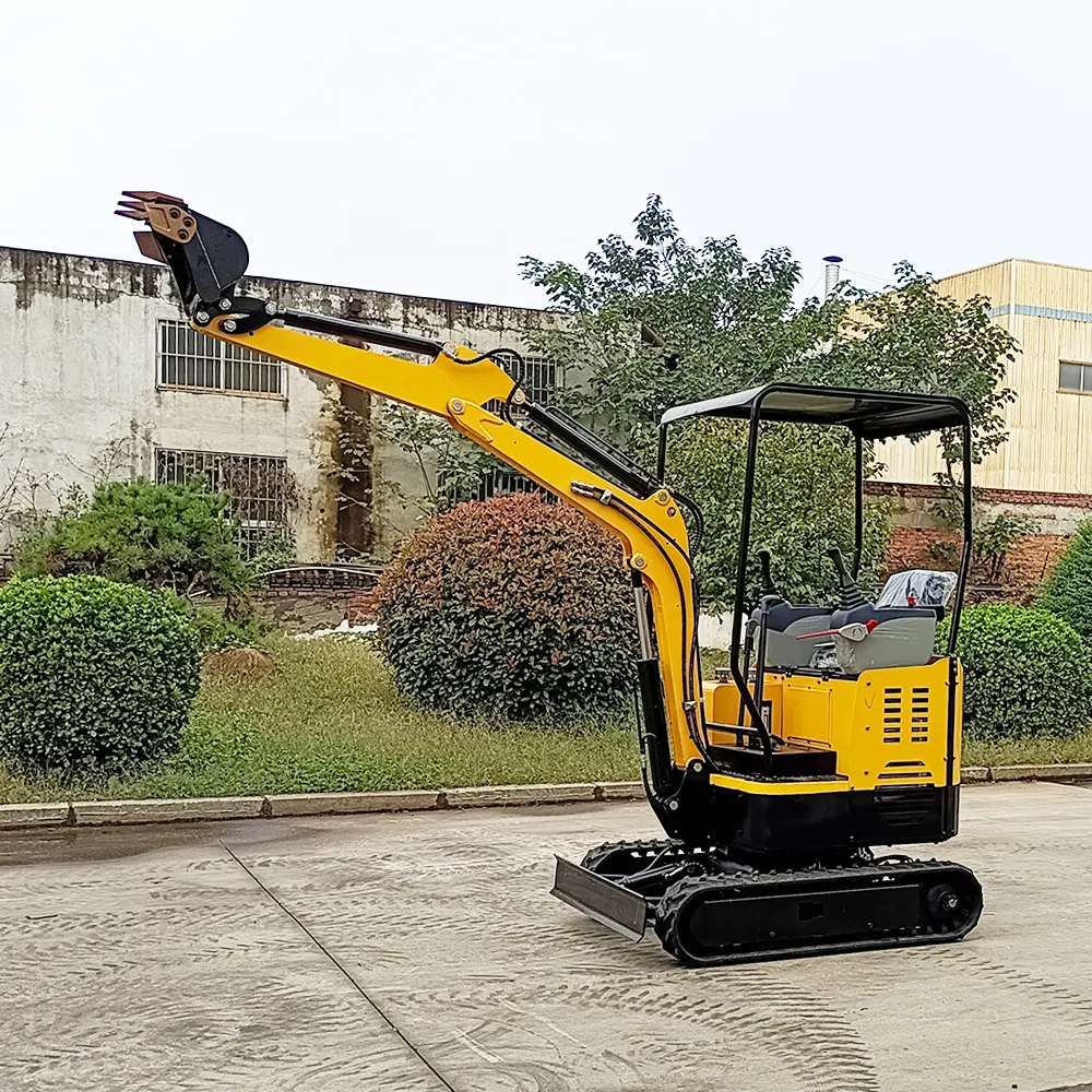 Venta caliente Hr17 Mini excavadora sobre orugas 1,7 toneladas excavadora pequeña nueva maquinaria de construcción excavadora pequeña