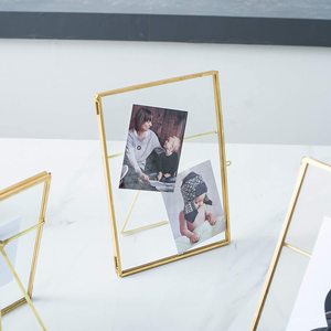 Bán Nóng Cá Nhân Hóa Đơn Giản Hiện Đại Gấp Hình Ảnh Khung Vàng Kính Xoay Tình Yêu Khung Ảnh Quà Tặng - Product Image 4