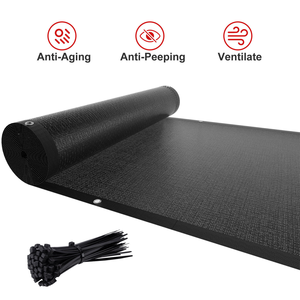 אספקת מפעל 100% בתולה <span class=keywords><strong>HDPE</strong></span> פרטיות גדר מסך שמשה קדמית, רשת נגד רוח, רשת צל רשת מעיל רוח ירוק - Product Image 1