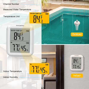 Inkbird-termómetro Digital para clima, higrómetro con Sensor de temperatura y humedad y pantalla LCD retroiluminada - Product Image 2