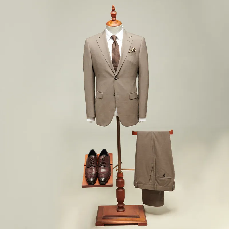 पुरुषों का विवाह सूट फैशन पुरुषों का पतला ठोस रंग बिजनेस ऑफिस सूट बड़े आकार के पुरुषों के लिए सेट