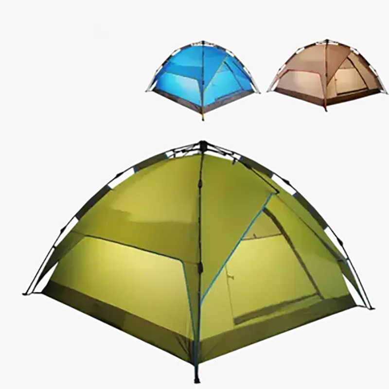 Пользовательские полиэфирные ультра легкие полностью 3-4 человека открытый купол палатки для кемпинга всплывающая палатка Автоматическая палатка