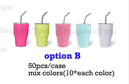 2oz verre à liqueur de sublimation 50 pcs option B