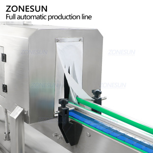 ZONESUN ZS-FAL180G9 automatische Schlauch pumpe Unregelmäßige Flasche Flüssigkeits füllung Verschließen Schrumpfen Sleeving Etikett ier maschine Linie - Product Image 6