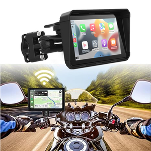 5.5inch <strong>Touch</strong> <strong>Screen</strong> Wireless Carplay Monitor Android Auto GPS Navigation Dual <strong>Bluetooth</strong> Siri Voice Control for Motorcycle - Product Image 3