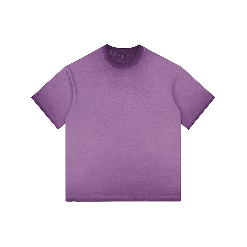 Purple short-sleeved shirt - 350g