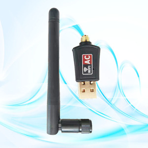 600 a doppia banda Mbps USB 2.4GHz 5GHz adattatore wifi con Antenna Mini Computer scheda di rete ricevitore - Product Image 4