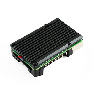 La carcasa de aleación de aluminio viene con ventiladores de refrigeración duales, resistencia firme al polvo, excelente dispersión del calor para Raspberry Pi 4 Modelo B - Product Image 5