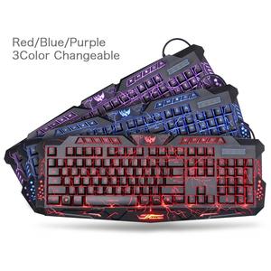 Retroilluminazione Della Tastiera LED Russo/Inglese di Layout USB Wired Colorful Ufficio tastiera Gaming - Product Image 2
