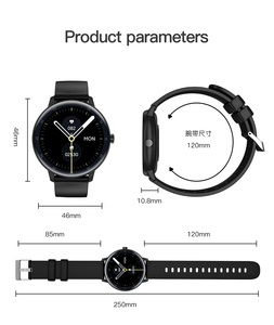 ساعة ذكية جديدة Full Touch Fitness BT Calling ساعة ذكية مقاومة للماء لمراقبة معدل ضربات القلب ساعات ذكية للرجال والنساء OEM ODM - Product Image 2