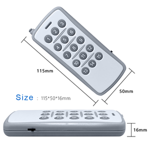 433MHz RF kablosuz uzaktan kumanda düzeltme kodu 15 düğmeler su pompası uzaktan kumanda uzun mesafe LED aydınlatma uzaktan üretici - Product Image 4