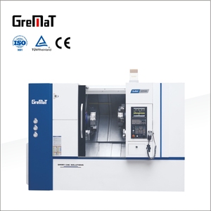 Torno Cnc de 2 husillos 2 torretas Máquina de torneado de procesamiento de piezas de metal de alta precisión GreMaT GT500 - Product Image 1
