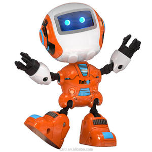 智能机器人玩具早教人声发光可爱合金感应q版机器人电子玩具 - Product Image 2