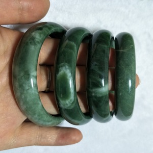 高品質ジェイドバングル54mm-64mmジャスパーナチュラル幅ヒーリングジェイドブレスレット女性用ギフト
