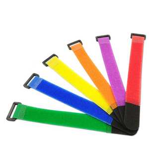 Factory Customized Colorful Adjustable <strong>Hook</strong> and <strong>Loop</strong> Cinch <strong>Strap</strong>
