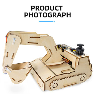 Keyestudio STEM <strong>Programming</strong> DIY Excavator Learning Kit With Microbit Board DIY <strong>Assembly</strong> Wooden Smart Project Kit For Microbit - Product Image 5