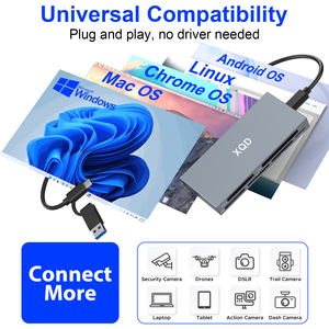 Lecteur de carte portable multi-ports XQD CF XD MS <span class=keywords><strong>SD</strong></span> TF avec transfert de données 10Gbps - Product Image 5