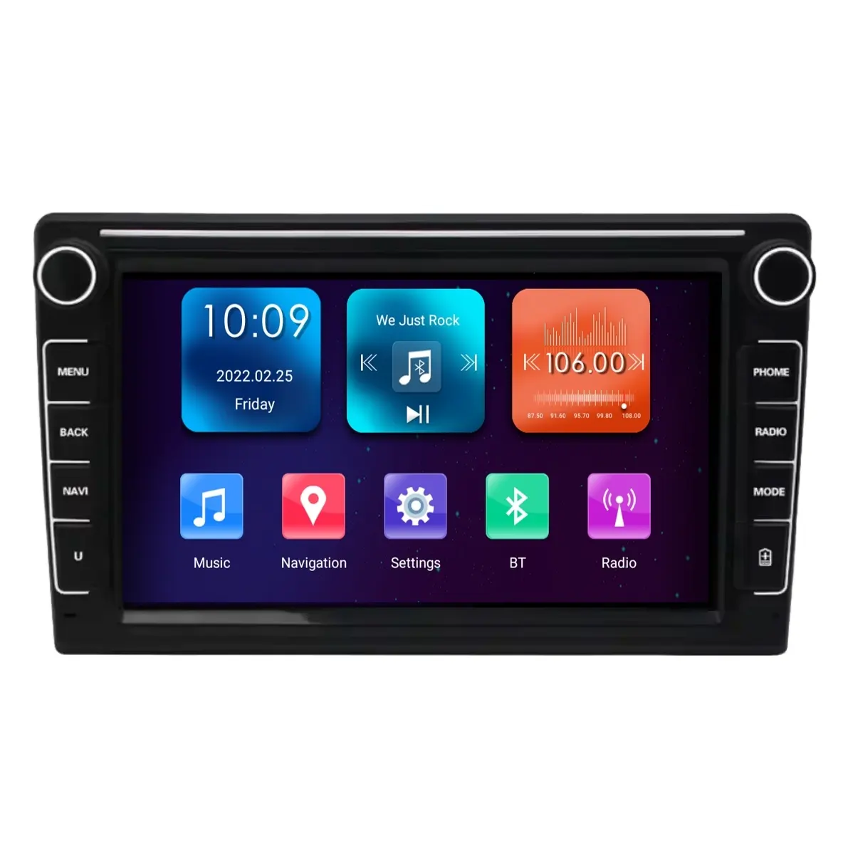 Android đài phát thanh xe 8 inch màn hình cảm ứng DIN đôi 1 + 16GB đài phát thanh BT WIFI GPS Car DVD Player cho VW/Passat/Polo/Golf 5/6