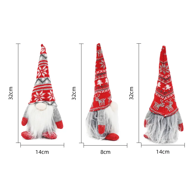 2023 חדש עיצוב סיטונאי חג המולד gnome מתנה הרגיש סנטה קלאוס בובת חג מולד קישוט אספקה