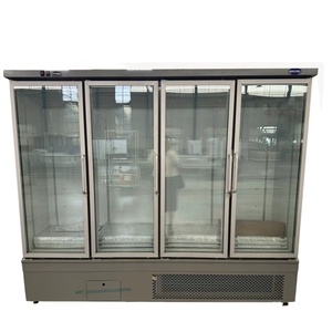 Siêu thị thương mại đứng thẳng bia uống nước giải khát Màn hình dọc mát/Máy làm lạnh/tủ lạnh/tủ đông với máy nén - Product Image 1