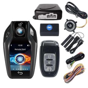 אוטומטי אבטחת מערכת מגע LCD מסך דיגיטלי מפתח רכב אזעקה מרחוק מנוע להתחיל להפסיק מפתח