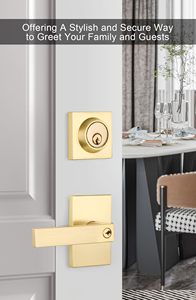 ヘビーデューティシンプルで流線型デザイン亜鉛合金フロントエントリードアロックセットDeadbolt