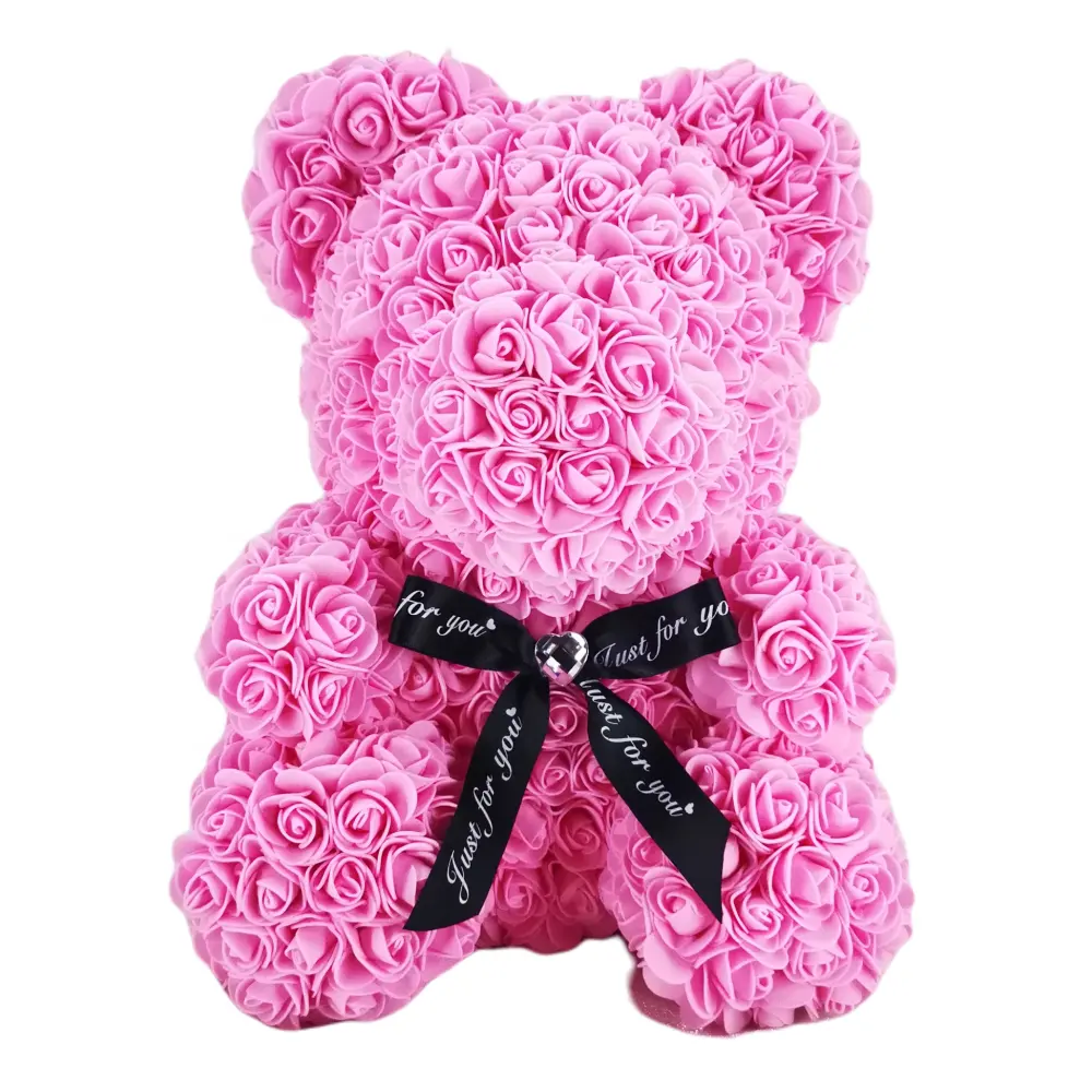 Venda caixa de sabão preservado rosa de 40cm, decoração de casamento, urso, presente