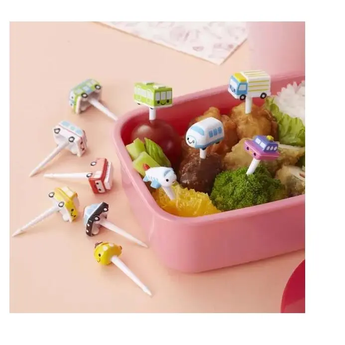 Parti dekorasyon sevimli çatal tenedores para fruta mini plastik meyve sopa